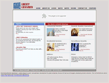 Tablet Screenshot of libertylocksmith.net